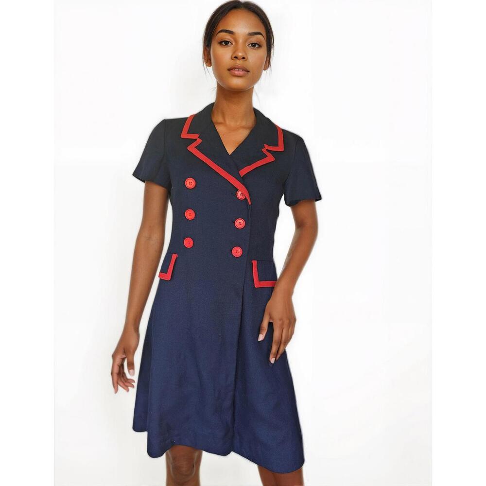 Vilano Vintage 60s Double Breasted Dress